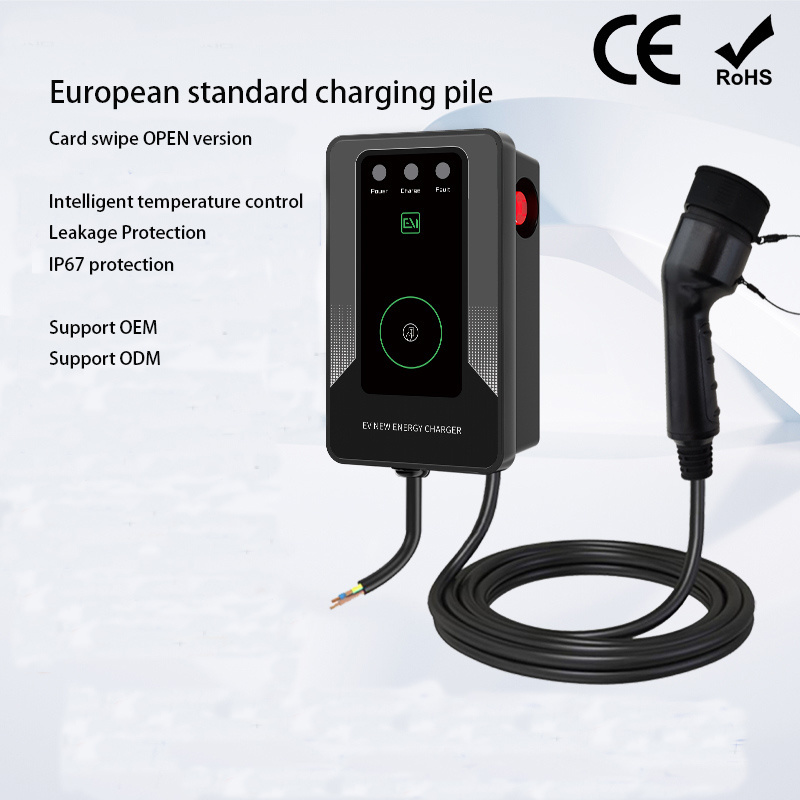 Plug Charge AC Card High Power 2 32A Home 32A 7Kw Ul Level 230v Electric Car EV Charger Charging Station