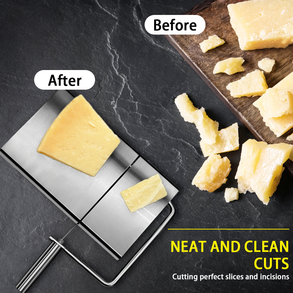 Multipurpose Cheese Slicer Board & Food Cutter Stainless Steel Cheese Slicer Board cheese cutting board