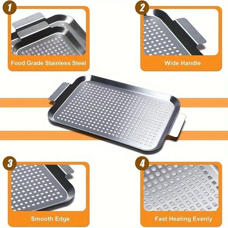 Wholesale Square Pizza Pan Food Grade Metal Baking Tray Serving Cake Baking Pan Customized Stainless Steel Bake pan