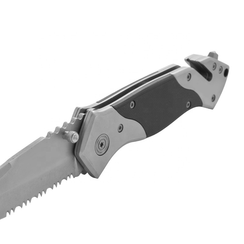 Best selling Black Coating Stainless Steel Blade Folding Knife Tactical EDC Folding Survival Clasp Pocket Knife For Outdoor