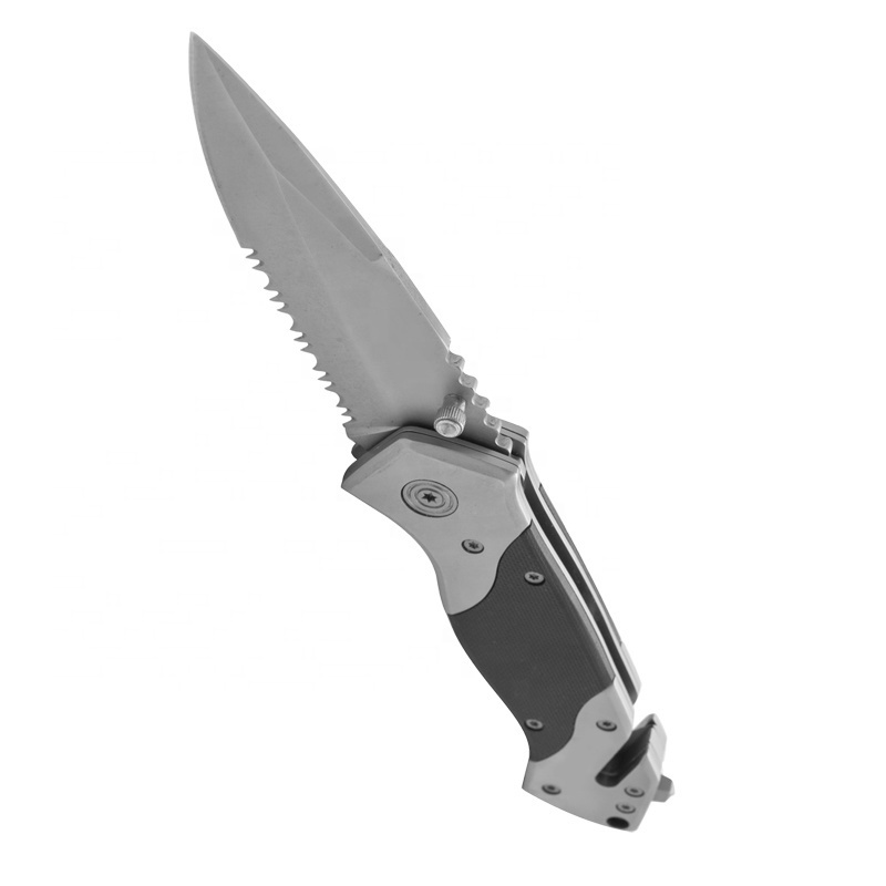 Best selling Black Coating Stainless Steel Blade Folding Knife Tactical EDC Folding Survival Clasp Pocket Knife For Outdoor