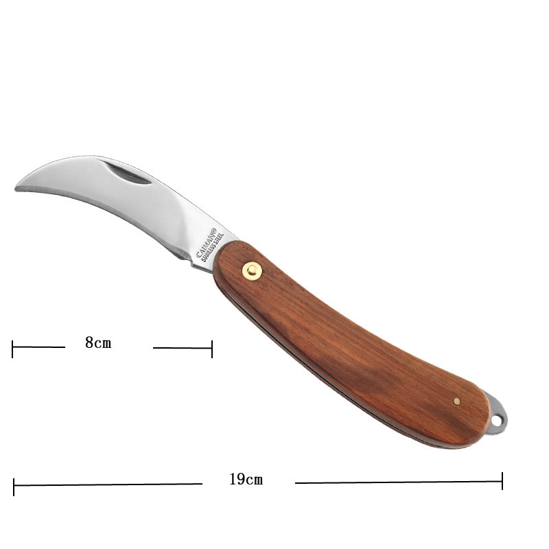 Professional garden folding knife stainless steel blade grafting pocket knife