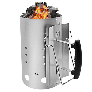 Charcoal Chimney Starter Quick Release Trigger Starters Can For Grilling charcoal starters