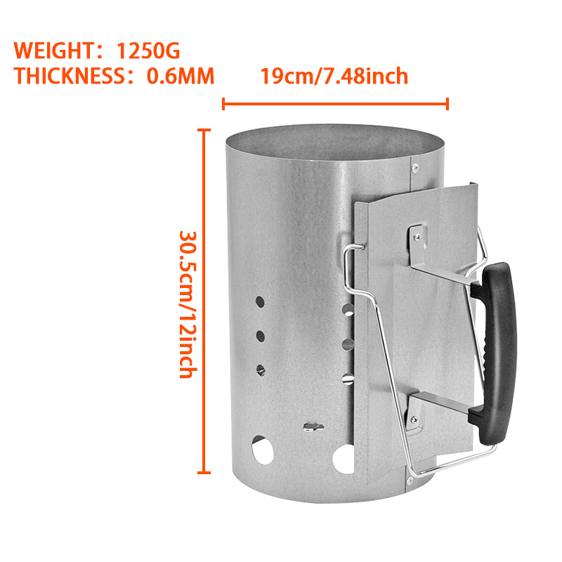 Charcoal Chimney Starter Quick Release Trigger Starters Can For Grilling charcoal starters