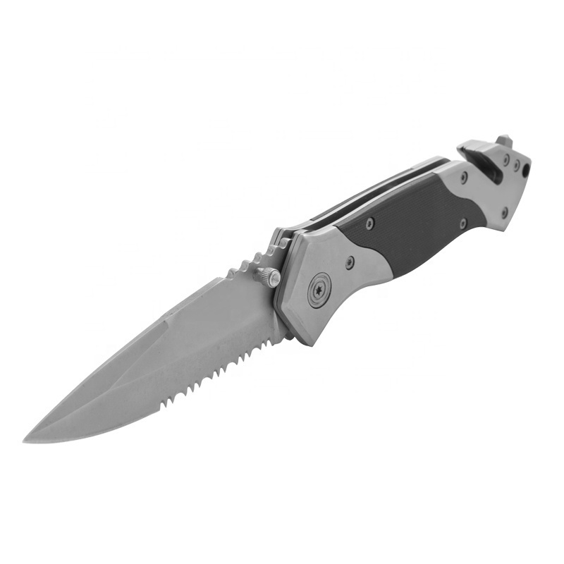 Best selling Black Coating Stainless Steel Blade Folding Knife Tactical EDC Folding Survival Clasp Pocket Knife For Outdoor