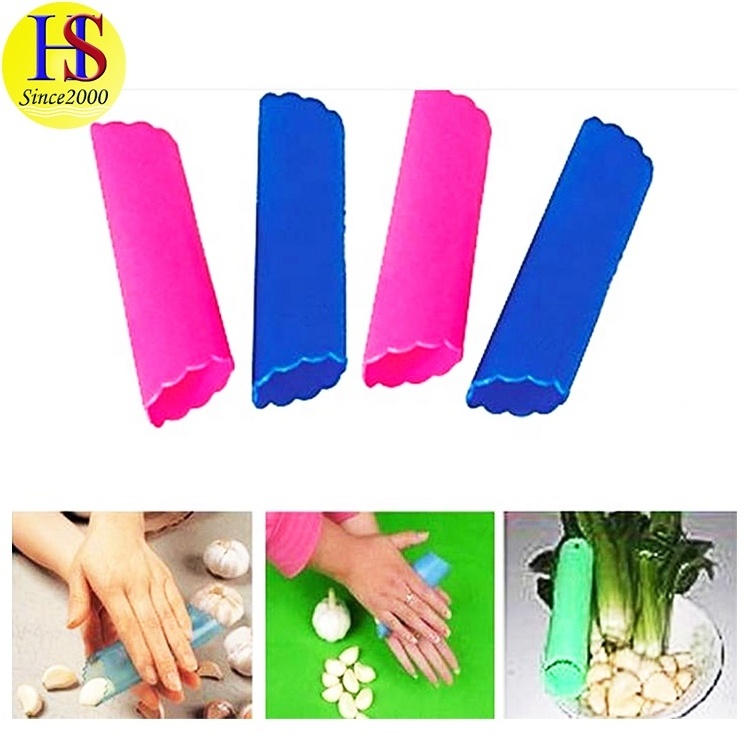 Wholesale Flexible Food Grade Silicone Garlic Peeler Tube for Peeling Press