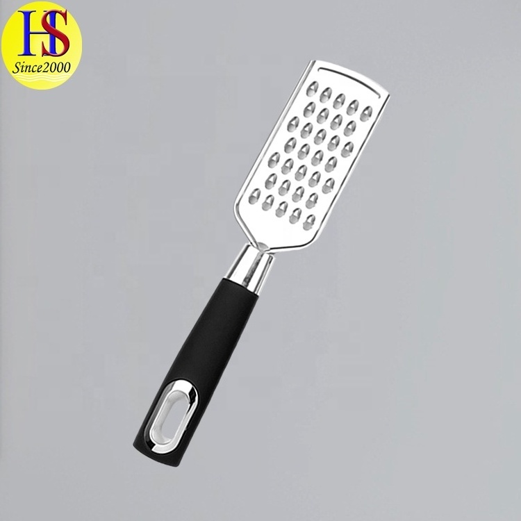 Manual Stainless Steel Coarse Carrot Potato Grater with Non-Slip Grip Handle for Kitchen