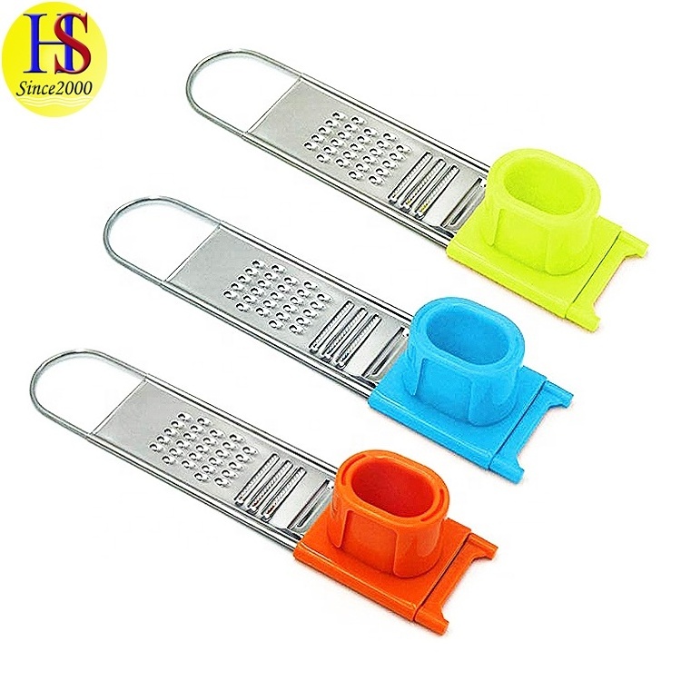 Professional Colorful Stainless Steel Garlic Ginger Cheese Grater Shredder for Kitchen