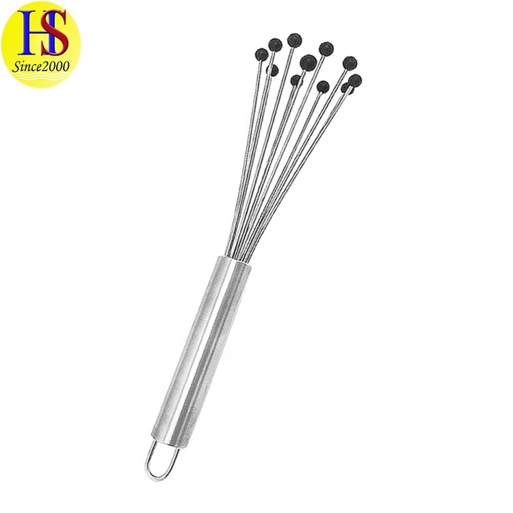 New Design Kitchen Stainless Steel Hand Power Whisk Rotating Egg Beater