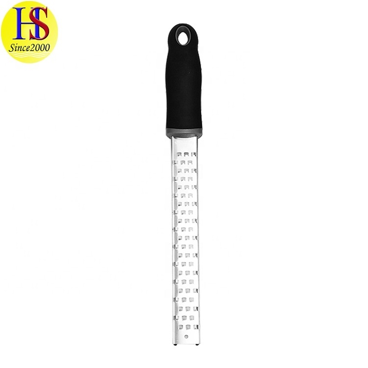 Multi-functional Flat Coarse Stainless Steel Cheese/Coconut/Vegetable/Spice Grater With Protective Cover