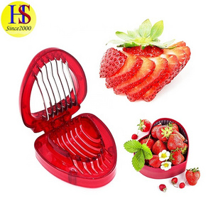 Hot Selling Multi-functional Stainless Steel 430 Blade Strawberry Slicer And Huller for Kitchen Cutting