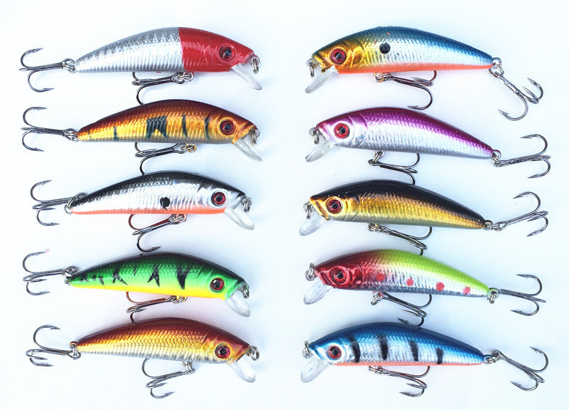 7CM 8G Fishing Lure Set Fishing Hard Bait Mini Minnow Floating Swing Crankbait Crazy Wobblers Artificial Bionic Crank Lures