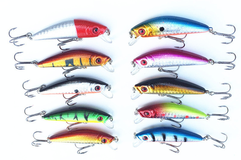 7CM 8G Fishing Lure Set Fishing Hard Bait Mini Minnow Floating Swing Crankbait Crazy Wobblers Artificial Bionic Crank Lures