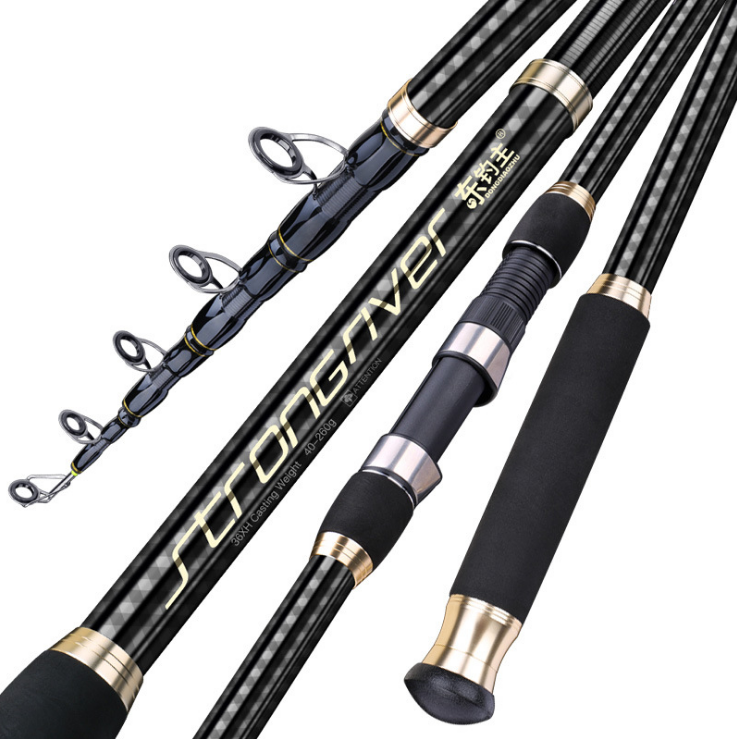 High quality 2.1-5.4m ultralight telescopic reel combo surf carp fishing rods