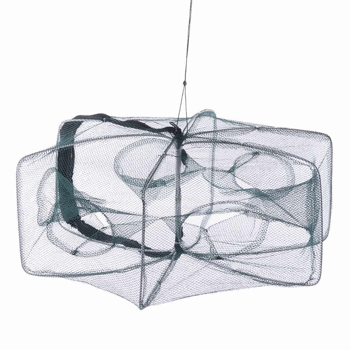 Hot Sale 6-10 Foldable Automatic Shrimp Cage  Cast Net Cast Folding Fish Net For Aquarium