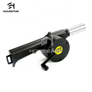 Hand Crank Bbq Fan Portable Barbecue Air Blower With Manual Handle Outdoor Picnic Barbecue Grilling Fan