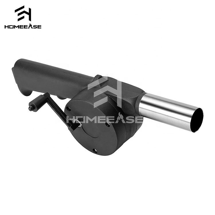 Hand Crank Bbq Fan Portable Barbecue Air Blower With Manual Handle Outdoor Picnic Barbecue Grilling Fan