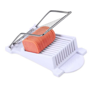 stainless steel 18/8 cheese wire cutter cheese slicer luncheon meat slicer suitable for ham cheese onion fruit cutter slicer