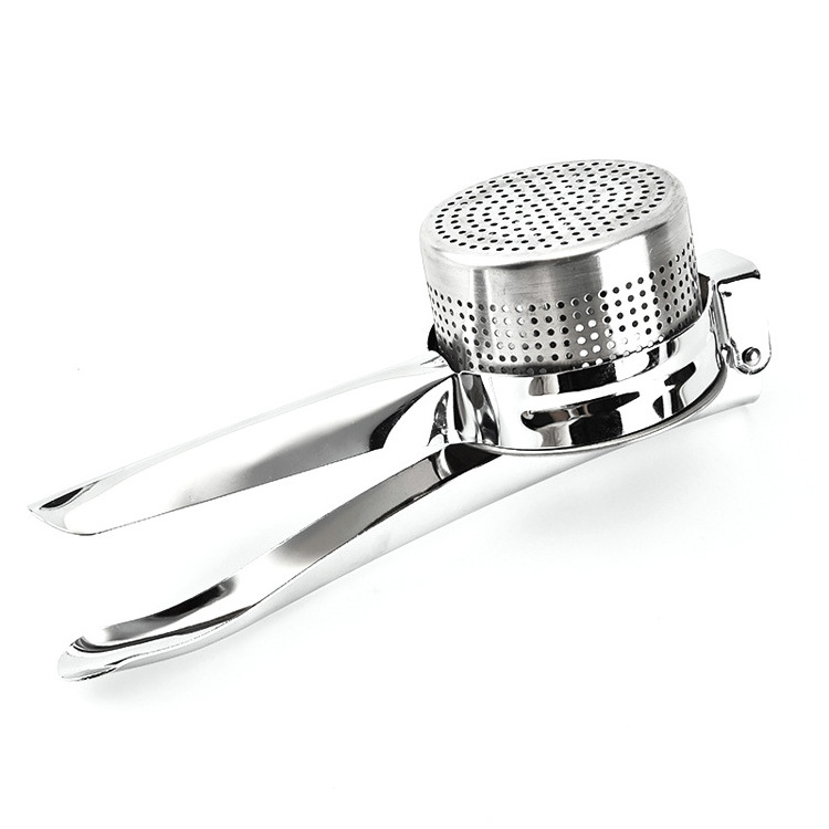 Wholesale Kitchen Accessories Stainless Steel Fruit masher Potato Masher with color box