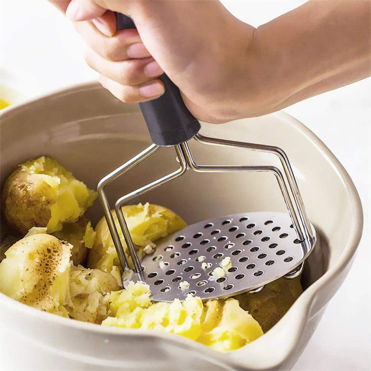 Heavy Duty Hand Smasher Kitchen Tools Stainless Steel Potato Masher