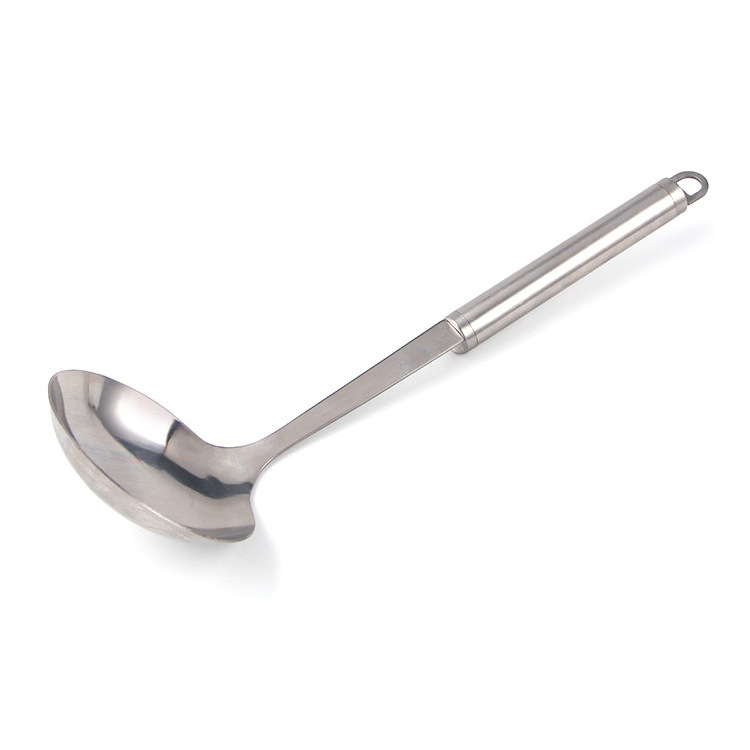 Multifunctional Kitchen Accessories Stainless Steel Cooking Tools Soup Ladle with hook