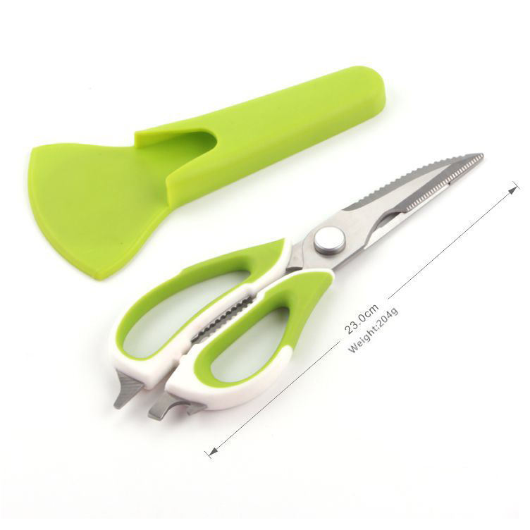 Stainless Steel Kitchen Scissors Multipurpose Food Shears with Cover Heavy Duty Sharp for Cooking and Food Preparation