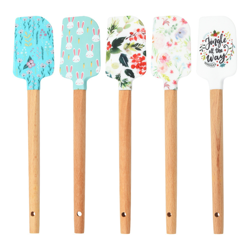 Silicone Cream Butter Cake Spatula Kitchen Bakeware Batter Scraper Butter High Quality Baking Tool