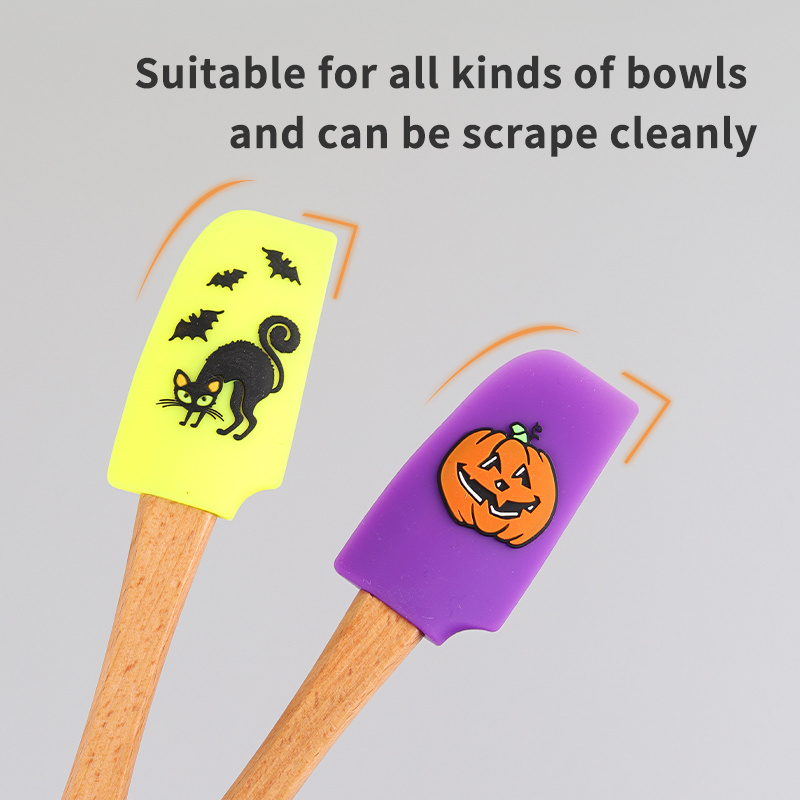 Small Halloween Silicone Kitchen Spatula Set Fast Delivery Baking & Pastry Tools