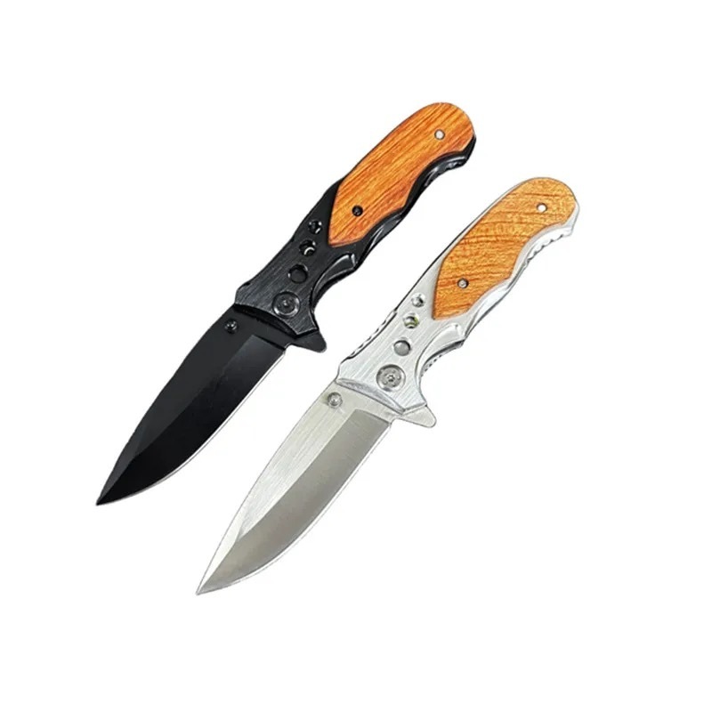 Rosewood Handle Pocket Knife Best Outdoor Camping Hunting Jungle EDC Folding Knife Tactical Survival Knife