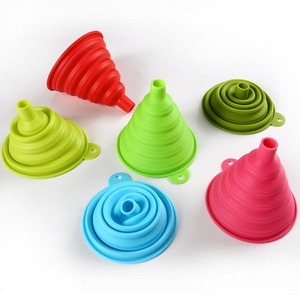 Collapsible Food Grade Silicone Kitchen Tool Retractable Funnel