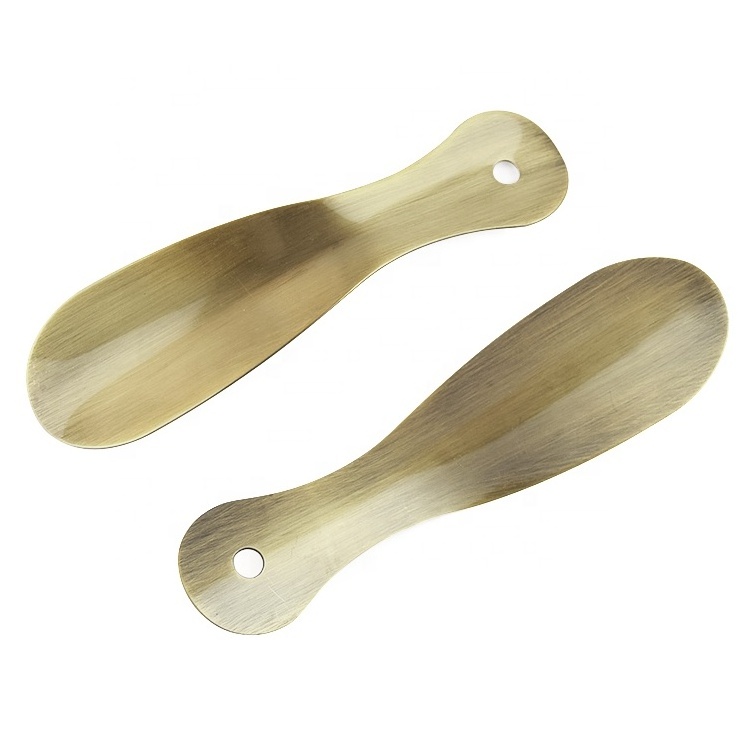 High Quality 19CM Brass golden Shoe Horn for customizing