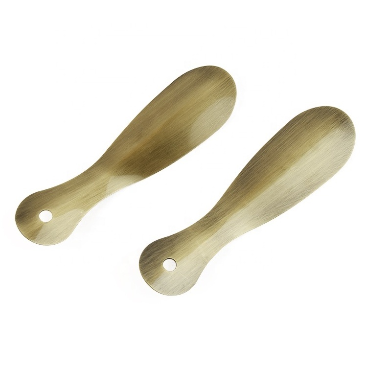 High Quality 19CM Brass golden Shoe Horn for customizing