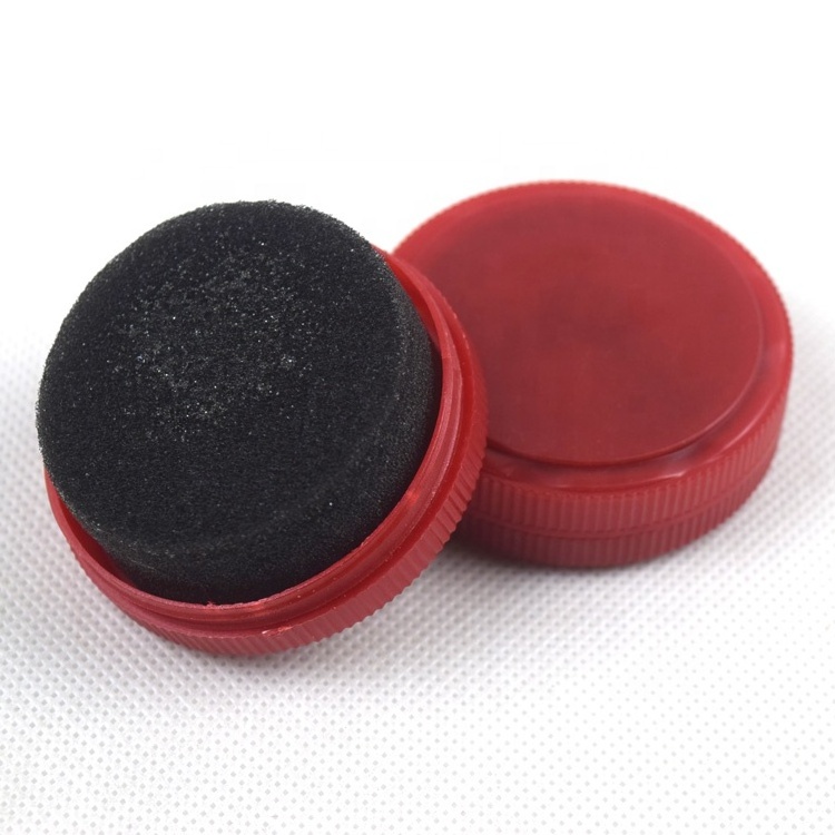 Hot Selling Red Plastic Round Shoe Polish Sponge