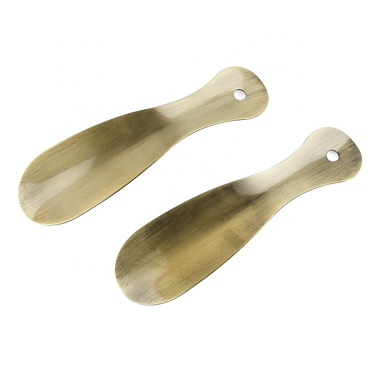 High Quality 19CM Brass golden Shoe Horn for customizing