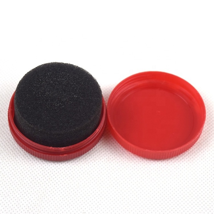 Hot Selling Red Plastic Round Shoe Polish Sponge