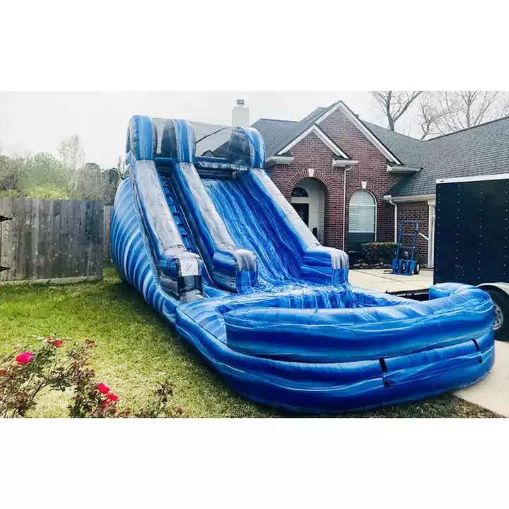 Hot sale popular custom cheap jumper huge outdoor giant kids commercial park for child 30 foot wholesale inflatable water slide