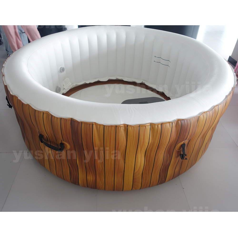 2024 Good Quality  Inflatable Hot Tub Pvc With Filter Led Light Swim Spa Jacuzzi outdoor Spa