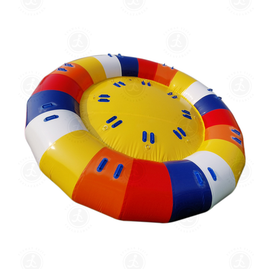 Factory Price High Quality Water Play Inflatable Disco Towable Boat