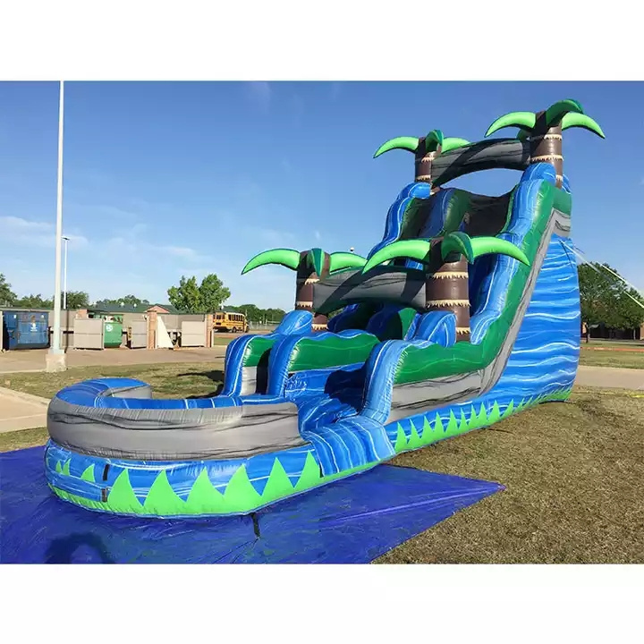 Hot sale popular custom cheap jumper huge outdoor giant kids commercial park for child 30 foot wholesale inflatable water slide