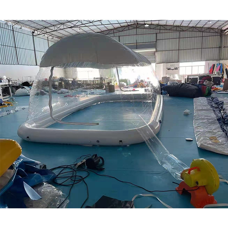 Customized Bubble  Dome Tent Transparent Bubble Inflatable Swimming Pool Cover