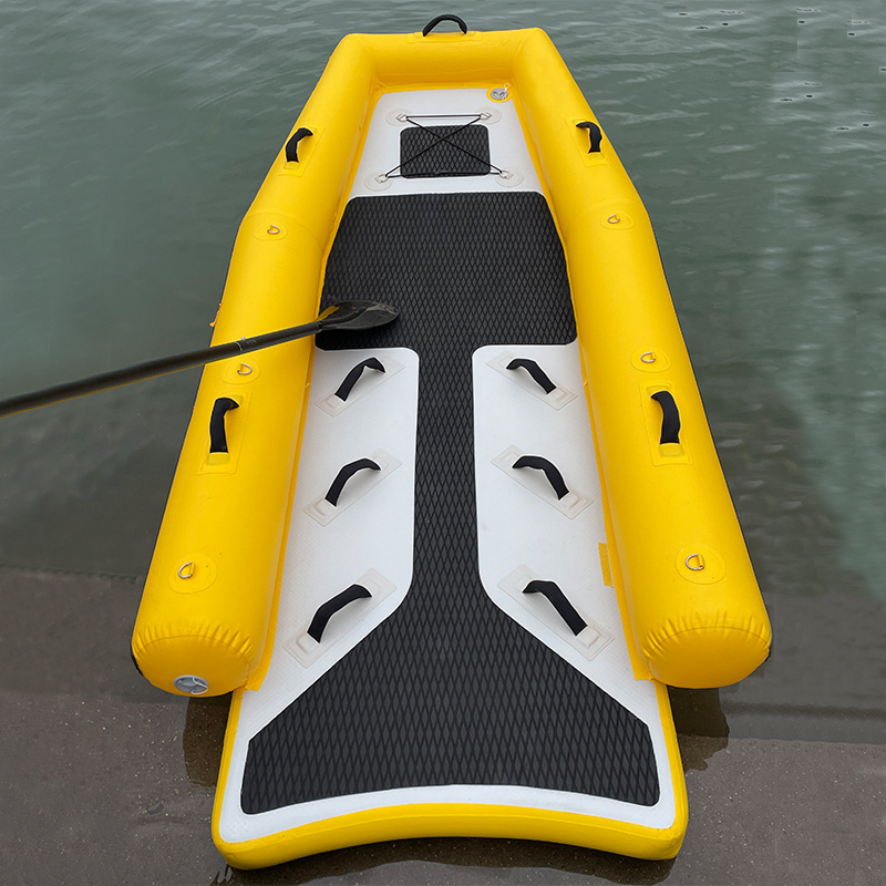 Custom Drop Stitch Inflatable Small Sup Board Customized Color Short Lifeguard Sled Jet Ski Rescue Sled Board