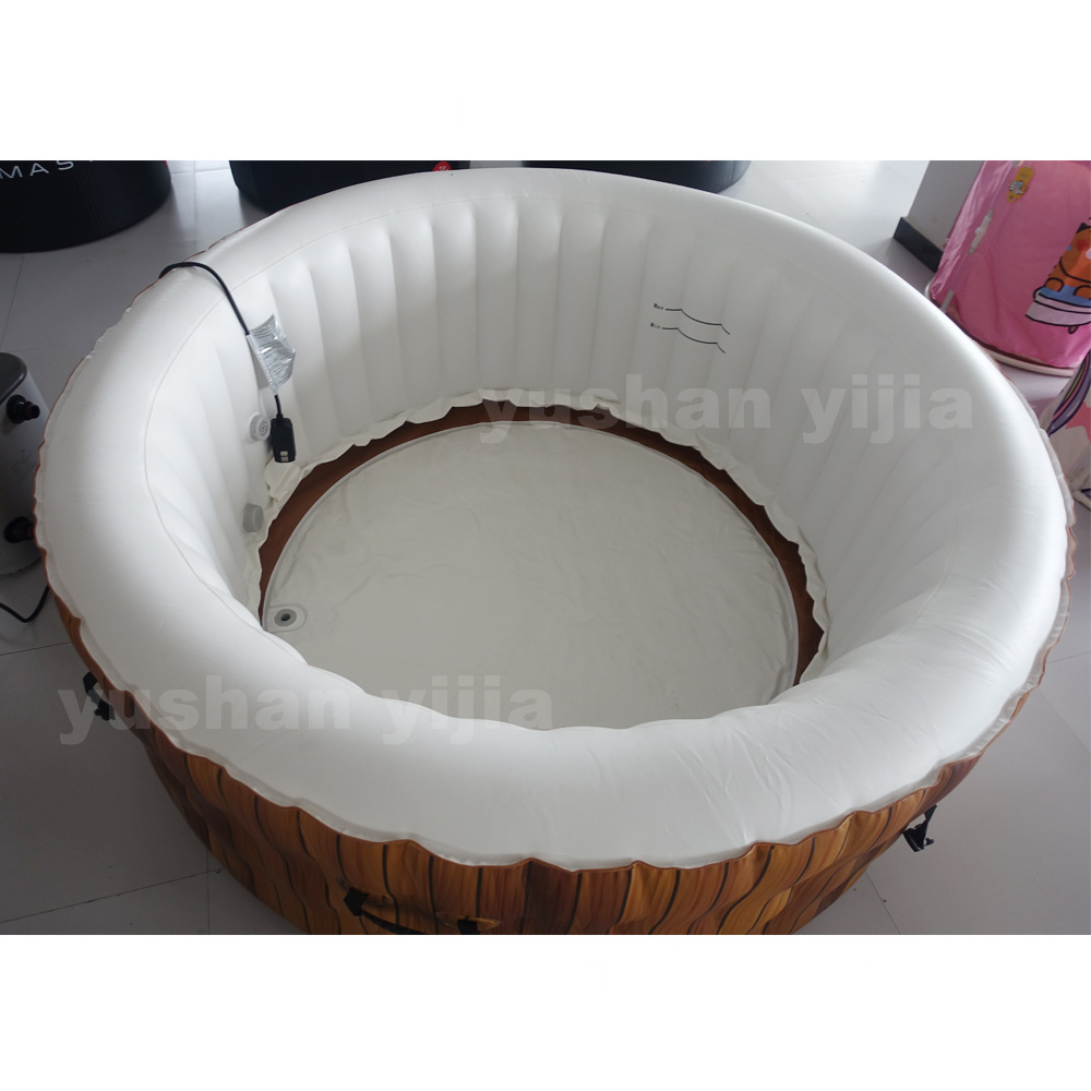 2024 Good Quality  Inflatable Hot Tub Pvc With Filter Led Light Swim Spa Jacuzzi outdoor Spa