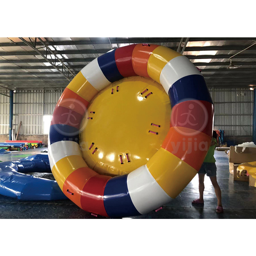 Inflatable Spinning Ufo Towable Tube For Water Entertainment Inflatable Water Rotating Disco Boat