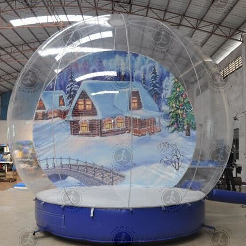 Inflatable Christmas Snowball Inflatable Clear Snow Globes Ball For For Take Photos