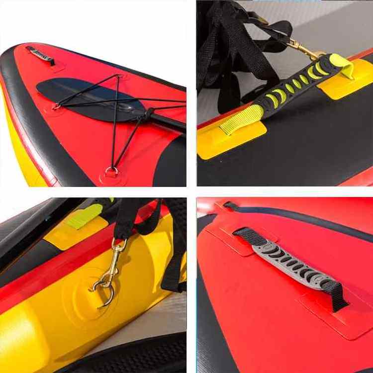 Custom drop stitch foldable canoe boat whitewater sea inflatable cheap kayaks with seat paddle