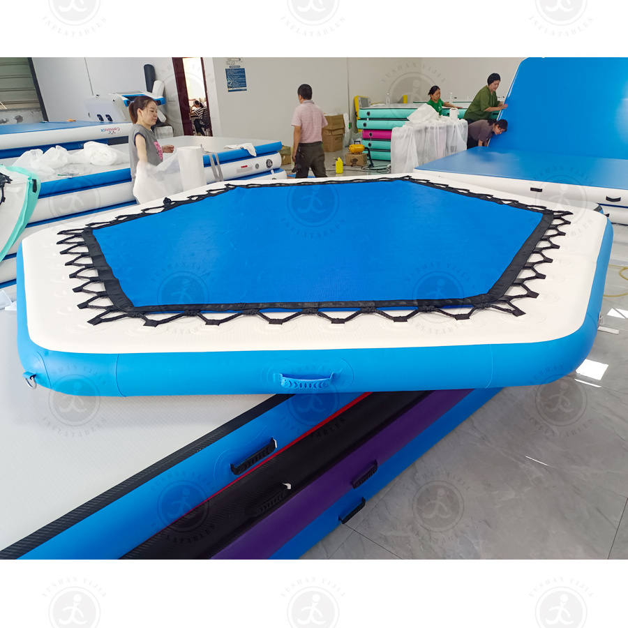 New Inflatable  Floats pentagon Water Floating Hammock Marine Air Sun Pad  Pool Lounger Sun Tan Tub Sunbathing Pool Lounge