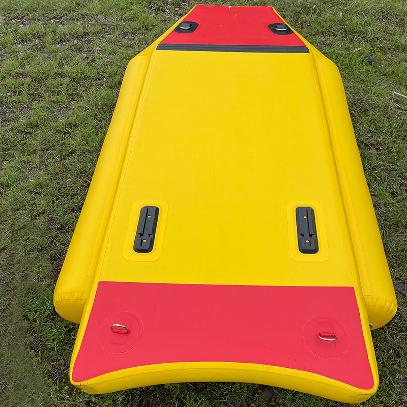 Custom Drop Stitch Inflatable Small Sup Board Customized Color Short Lifeguard Sled Jet Ski Rescue Sled Board