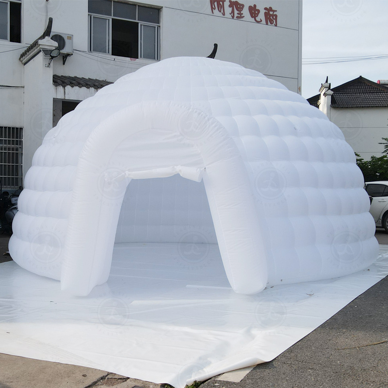 White Led Light Giant Inflatable Dome Tent For Wedding Party Event Blow Up House Inflatable Igloo