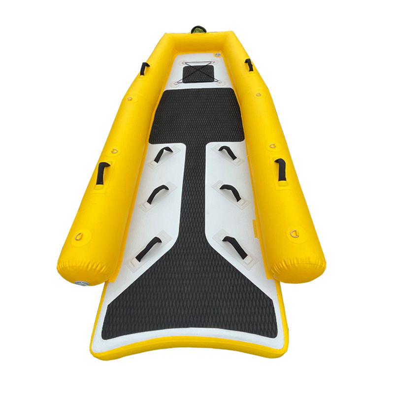 Custom Drop Stitch Inflatable Small Sup Board Customized Color Short Lifeguard Sled Jet Ski Rescue Sled Board