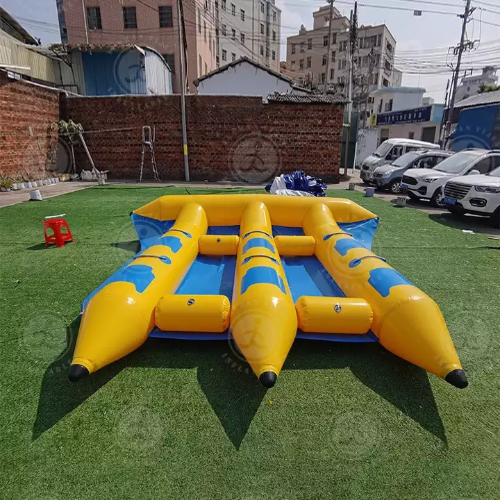 Popular water play equipment inflatable fly fish water sport/ water towable tubes for beach game